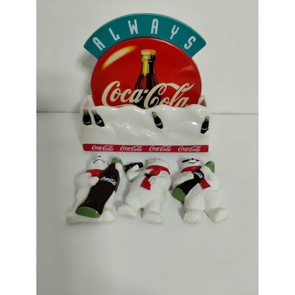 Coca-Cola Polar Bear Magnet‎ Set Always Fridge Magnets Coke Collectible